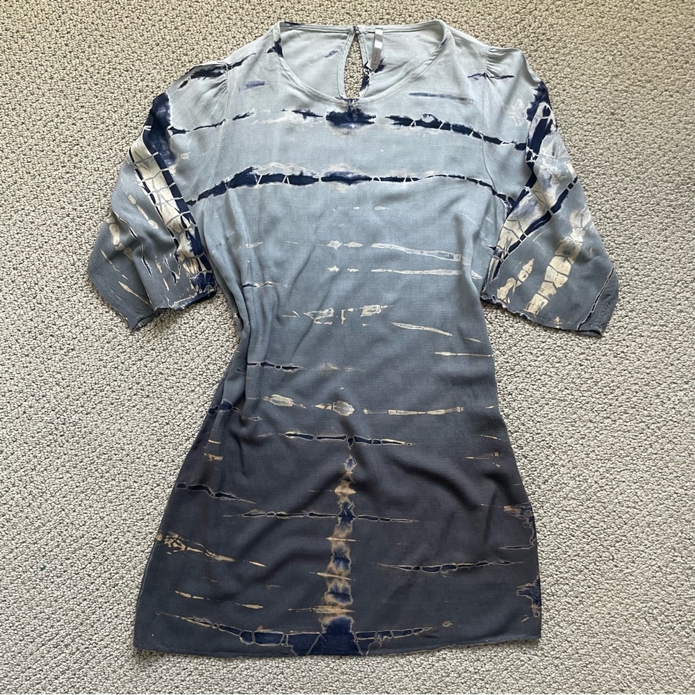 Mona b Tie Dye knee Length Boho Dress Size S - Picture 2 of 4